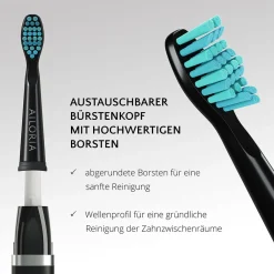 AILORIA Zahnpflege|Flash Travel Set Schallzahnbürste Schwarz