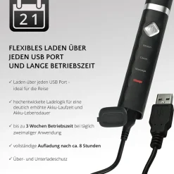 AILORIA Zahnpflege|Flash Travel Set Schallzahnbürste Schwarz