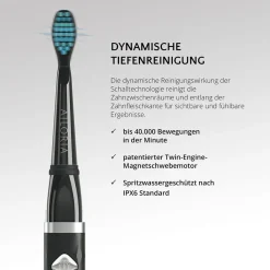 AILORIA Zahnpflege|Flash Travel Set Schallzahnbürste Schwarz