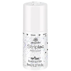 Alessandro Nagellack|International Nagellack Top Coat Black Glitter 8 ml