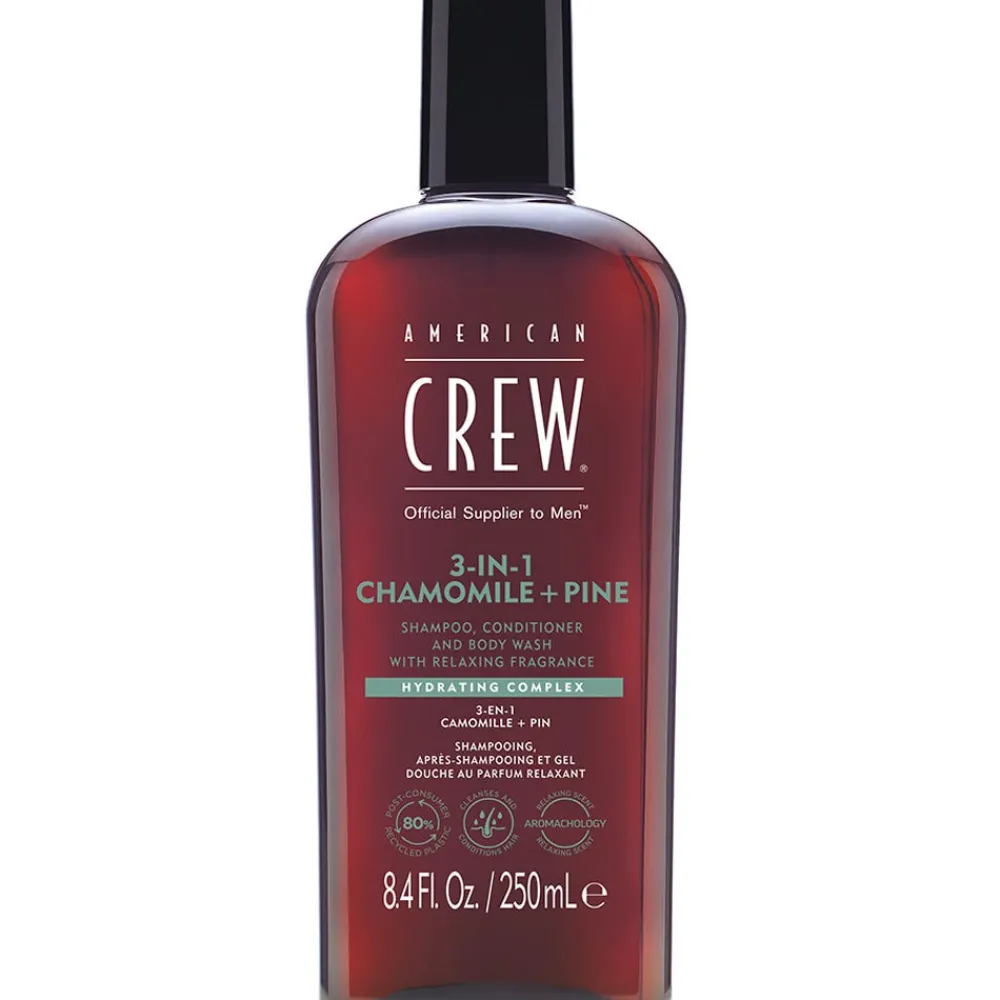 American Crew Conditioner|Shampoo|Chamomile + Pine Relaxing 3-in-1 Shampoo 250 ml