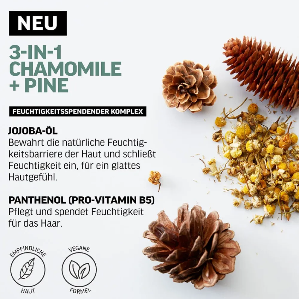 American Crew Conditioner|Shampoo|Chamomile + Pine Relaxing 3-in-1 Shampoo 250 ml