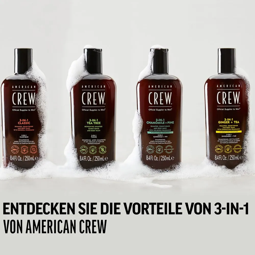 American Crew Conditioner|Shampoo^Ginger & Tea Energizing 3-in-1 Shampoo 250 ml