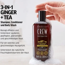 American Crew Conditioner|Shampoo^Ginger & Tea Energizing 3-in-1 Shampoo 250 ml