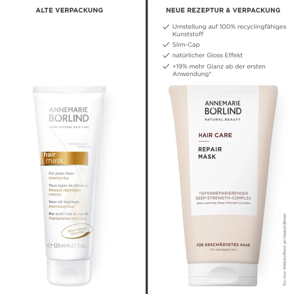 ANNEMARIE BÖRLIND Hagel Nature| Haarkur^Hair Care Reapir Maske 150 ml