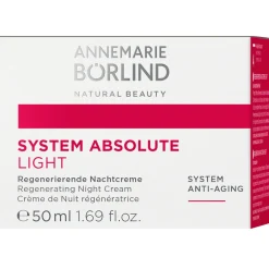 ANNEMARIE BÖRLIND Hagel Nature|Gesicht|SYSTEM ABSOLUTE Regenerierende Nachtcreme Light 50 ml