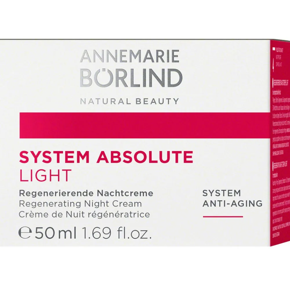 ANNEMARIE BÖRLIND Hagel Nature|Gesicht|SYSTEM ABSOLUTE Regenerierende Nachtcreme Light 50 ml