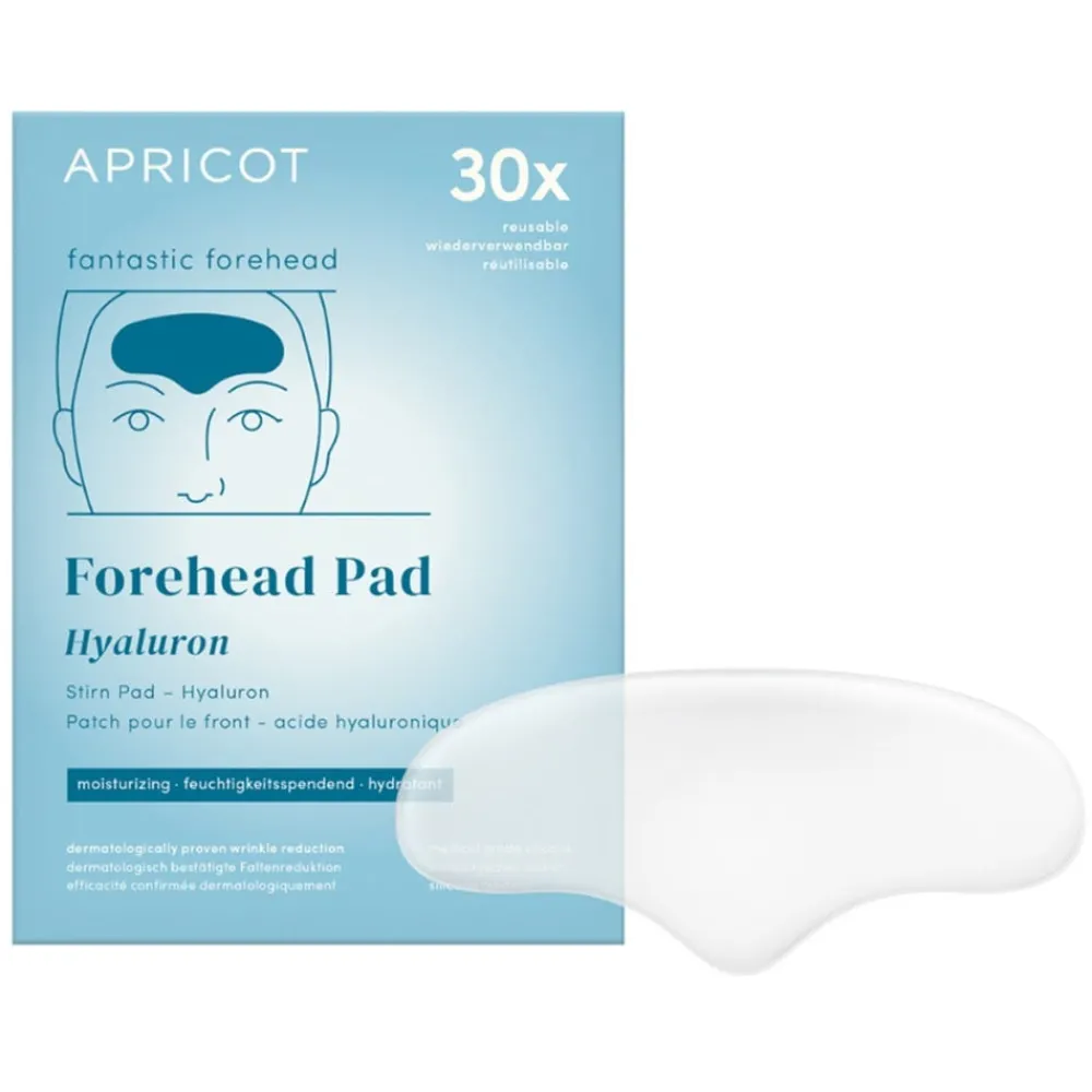 APRICOT Gesicht^Wiederverwendbares Stirn Pad mit Hyaluron