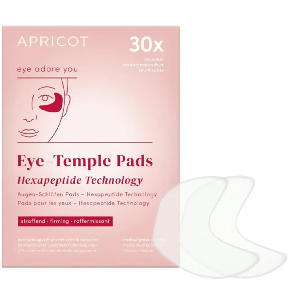 APRICOT Gesicht|Wiederverwendbare Augen-Schläfen Pads mit Hexapeptid-Technologie Limited Edition 2 Stück