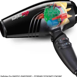 BaBylissPRO Haartrockner|RAPIDO Haartrockner Ultra Light (BAB7000IE)