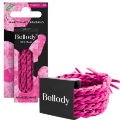 Bellody Haarschmuck^Original Haargummis Candy Pink 4 Stück