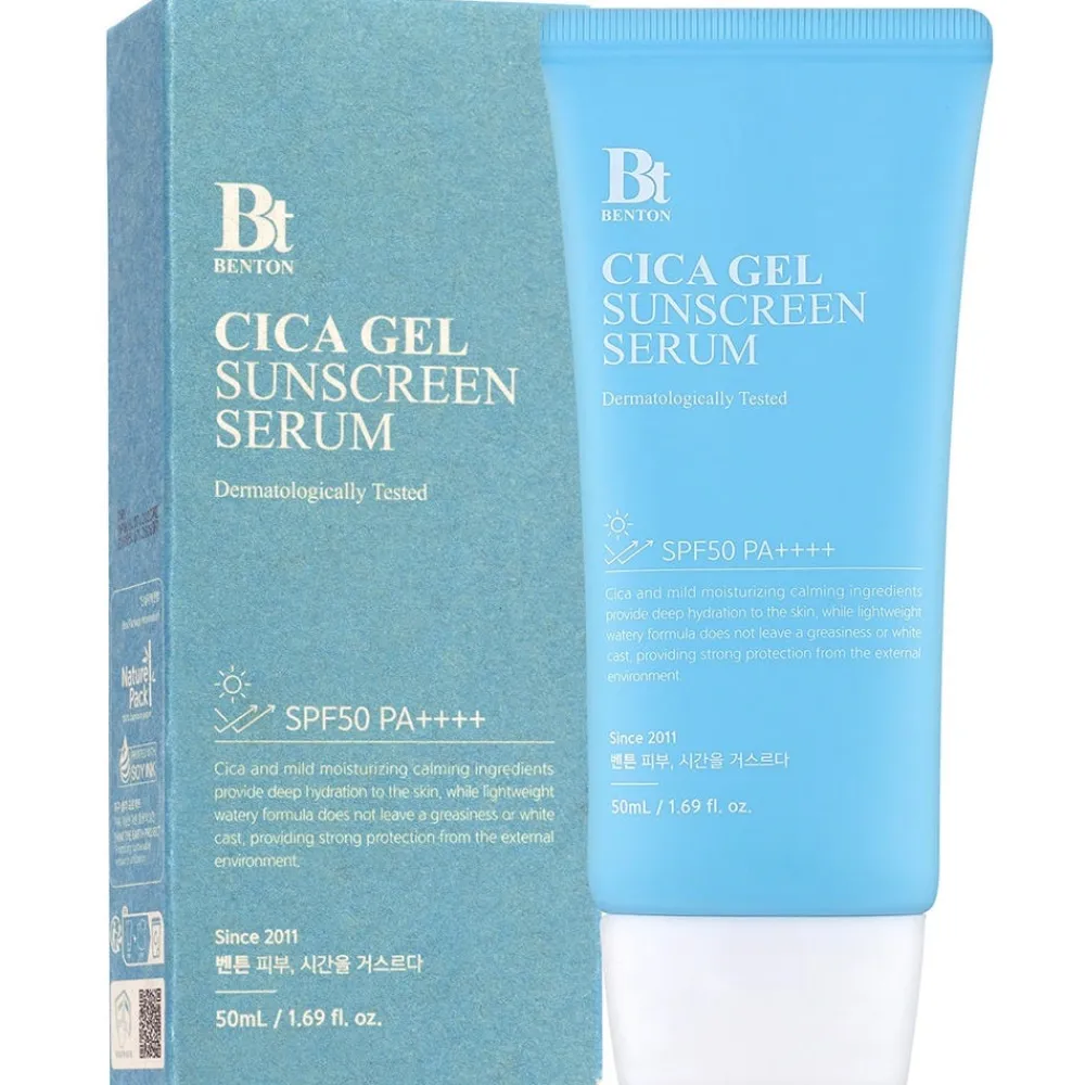 Benton Uv-Schutz & Pflege|Gesicht|Cica Gel Sunscreen Serum LSF 50 PA++++ 50 ml