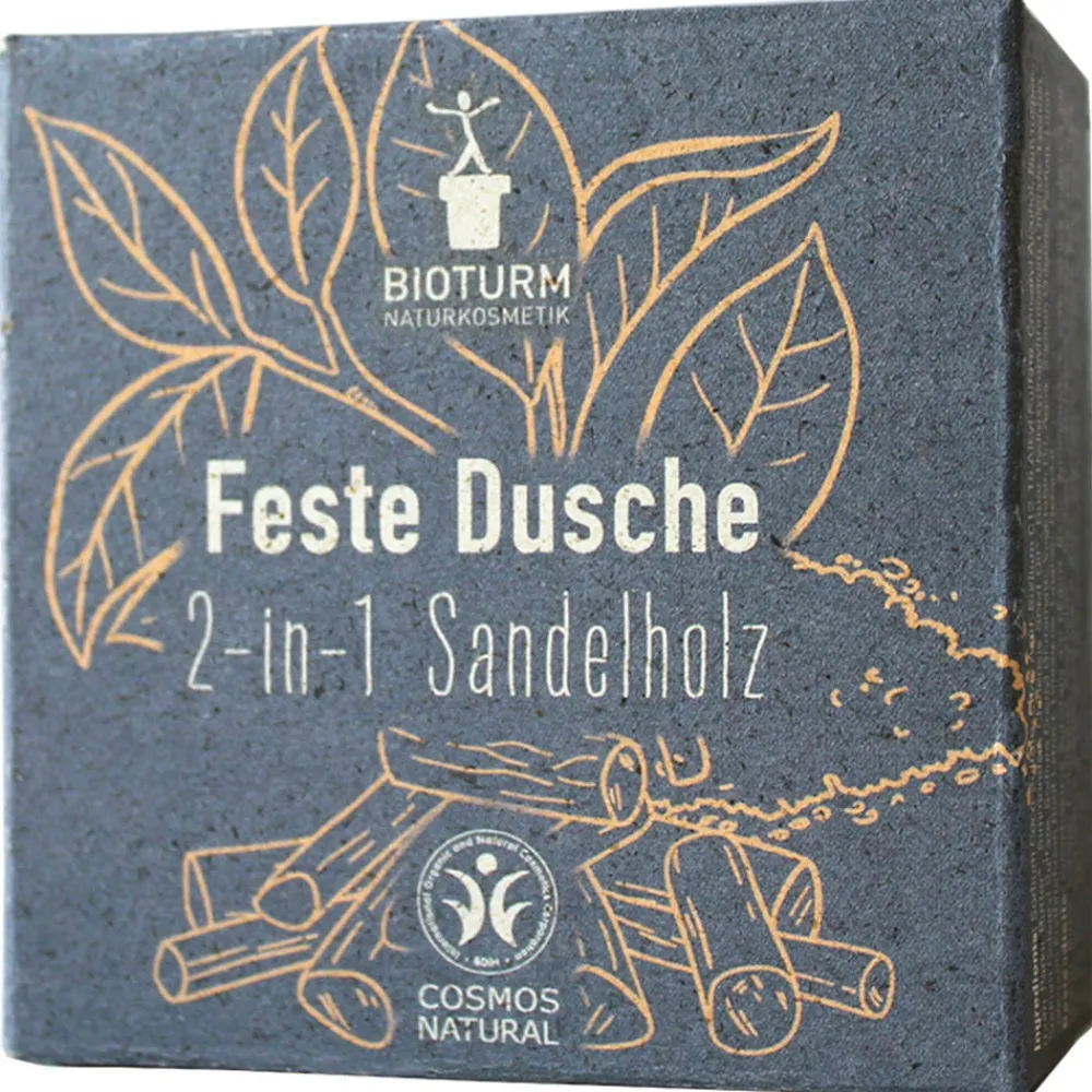 Feste Dusche 2 in 1 Sandelholz 100 g-BIOTURM Outlet
