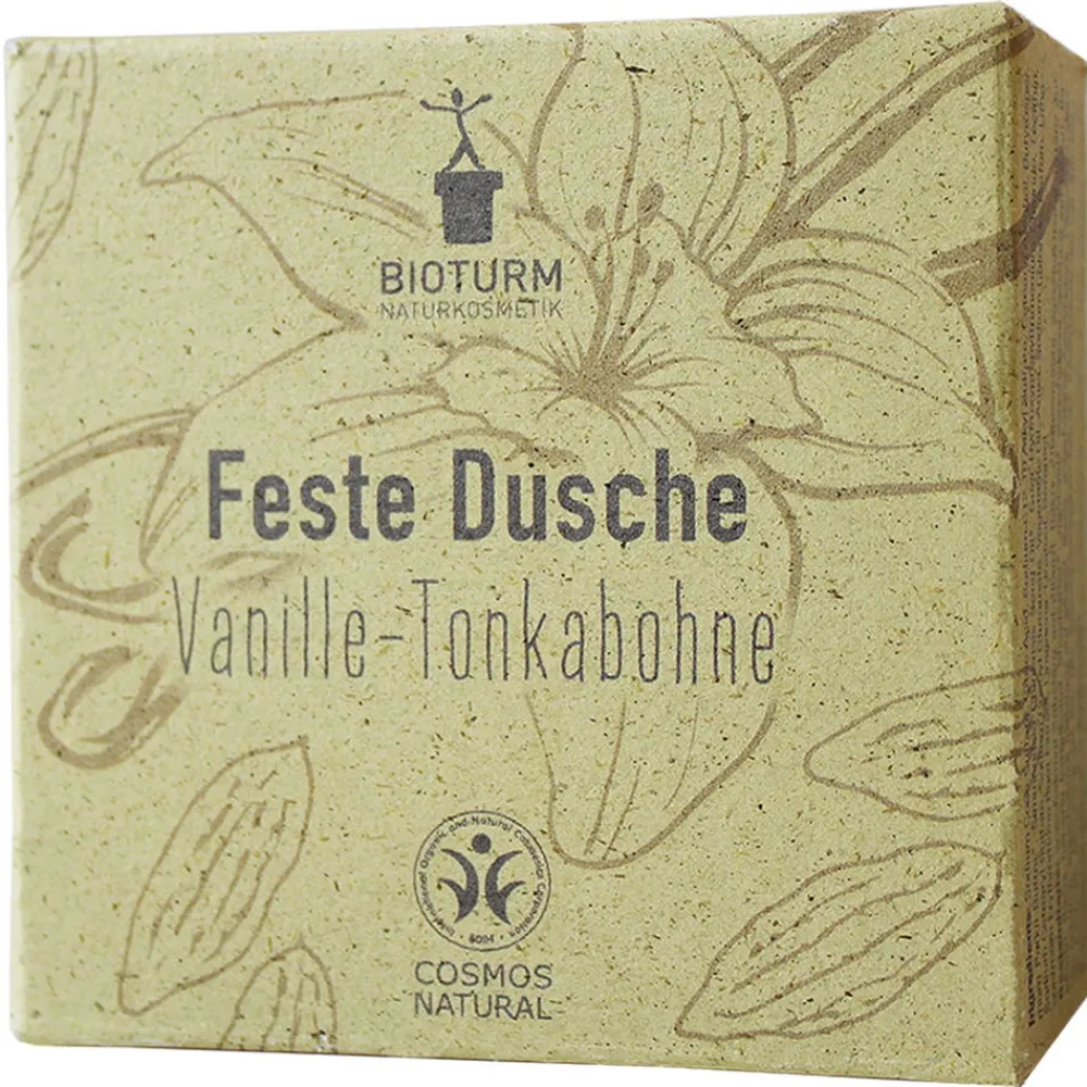 BIOTURM Hagel Nature|Gesicht^Feste Dusche Vanille-Tonkabohne 100 g