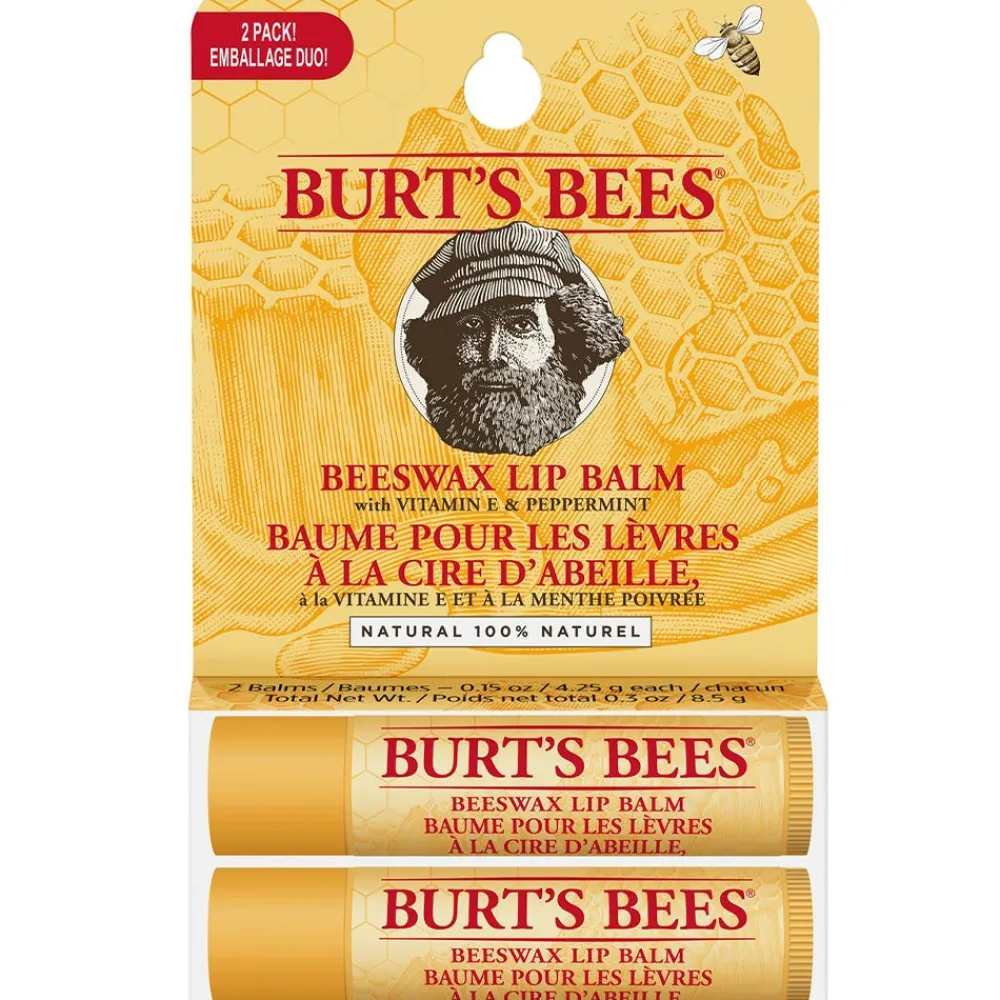 Burt's Bees Lippen|Lippenpflege^Lip Balm Twinpack Beeswax Blister 2 Stück