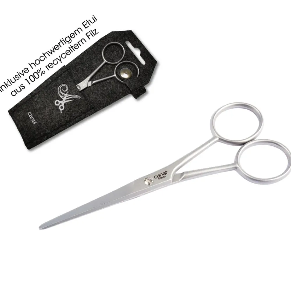 Canal Instrumente Scheren|Canal Bartschere mit Mikroverzahnung rostfrei 110 mm