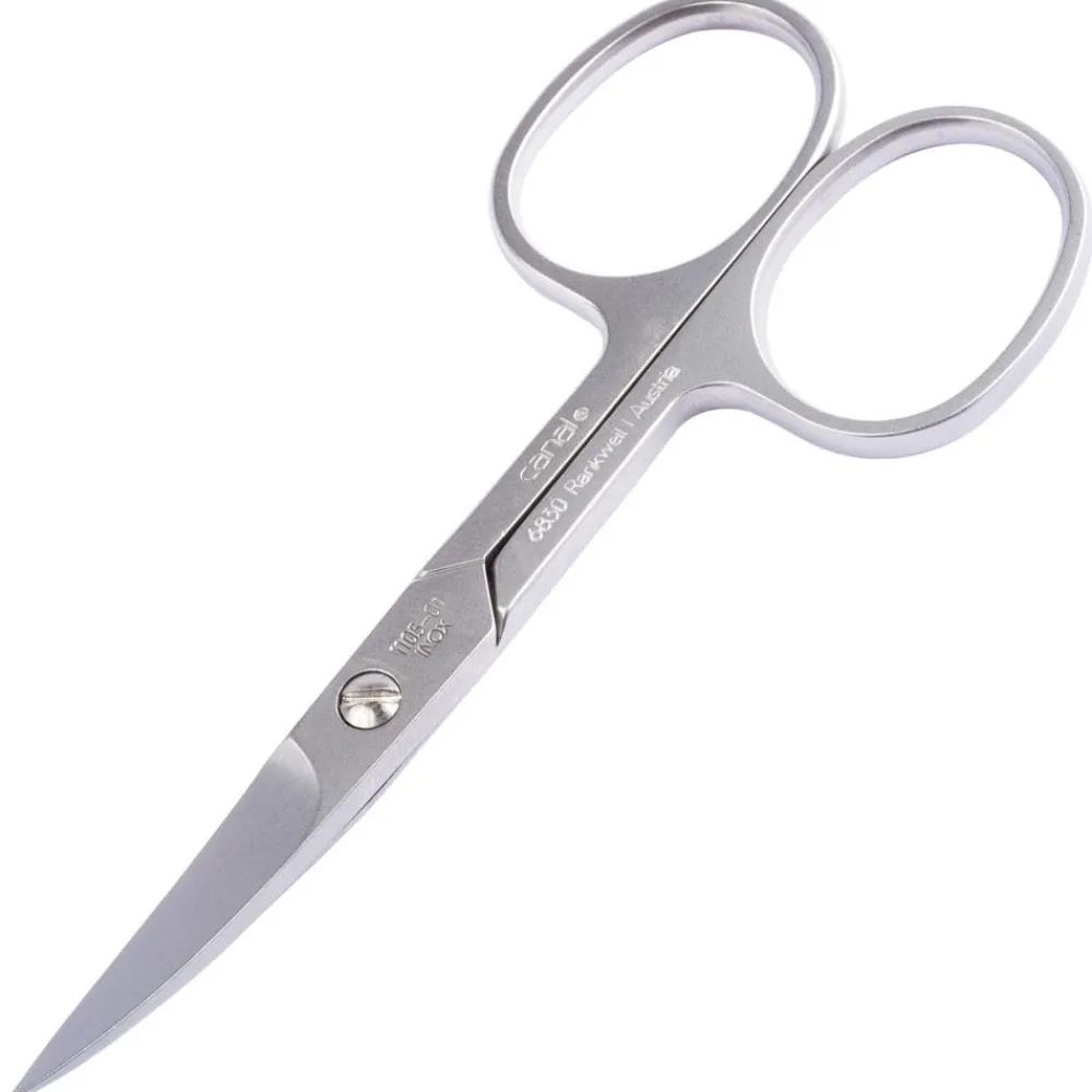 Canal Fußnagelschere mit Mikroverzahnung gebogen rostfrei 105 mm-Canal Instrumente Hot