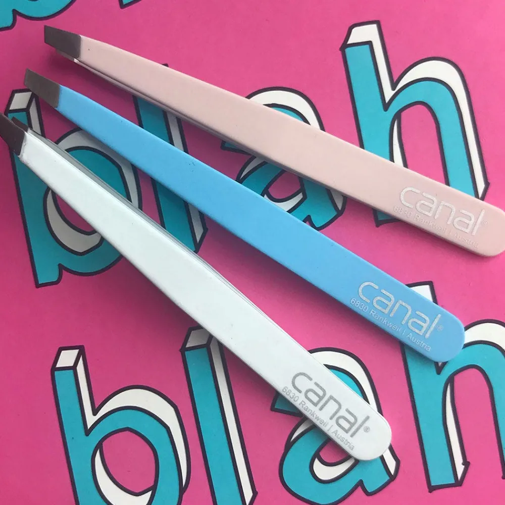 Canal Haarpinzette gerade fuxia rostfrei 95 mm-Canal Instrumente Clearance