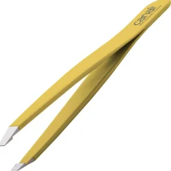Canal Instrumente Augenbrauen^Canal Haarpinzette gerade gelb rostfrei 95 mm