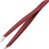 Canal Instrumente Augenbrauen|Canal Haarpinzette gerade rot rostfrei 95 mm