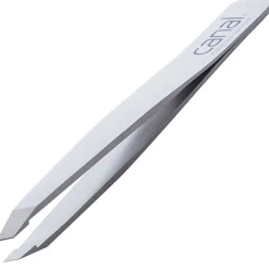 Canal Instrumente Augenbrauen^Canal Haarpinzette schräg satin rostfrei 95 mm