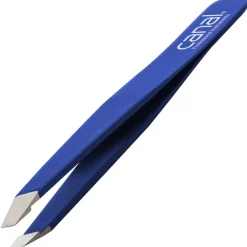 Canal Haarpinzette schräg dunkelblau rostfrei 95 mm-Canal Instrumente Discount