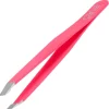 Canal Instrumente Augenbrauen^Canal Haarpinzette schräg pink rostfrei 95 mm