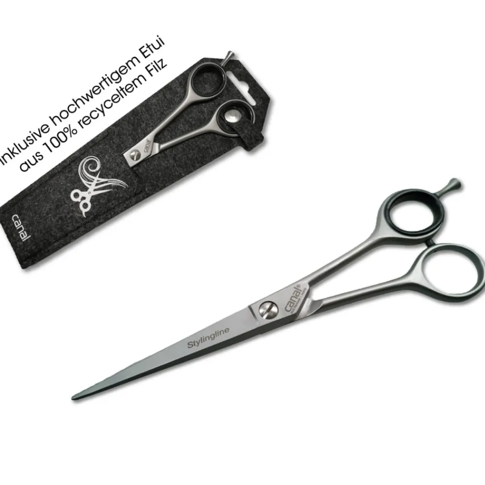 Canal Haarschere mit Mikroverzahnung rostfrei 130 mm-Canal Instrumente Discount