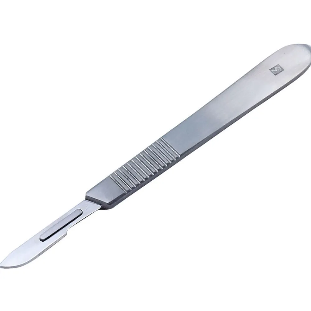 Canal Instrumente Rasiermesser^Canal Halter "3" mit Klinge rostfrei, 125 mm