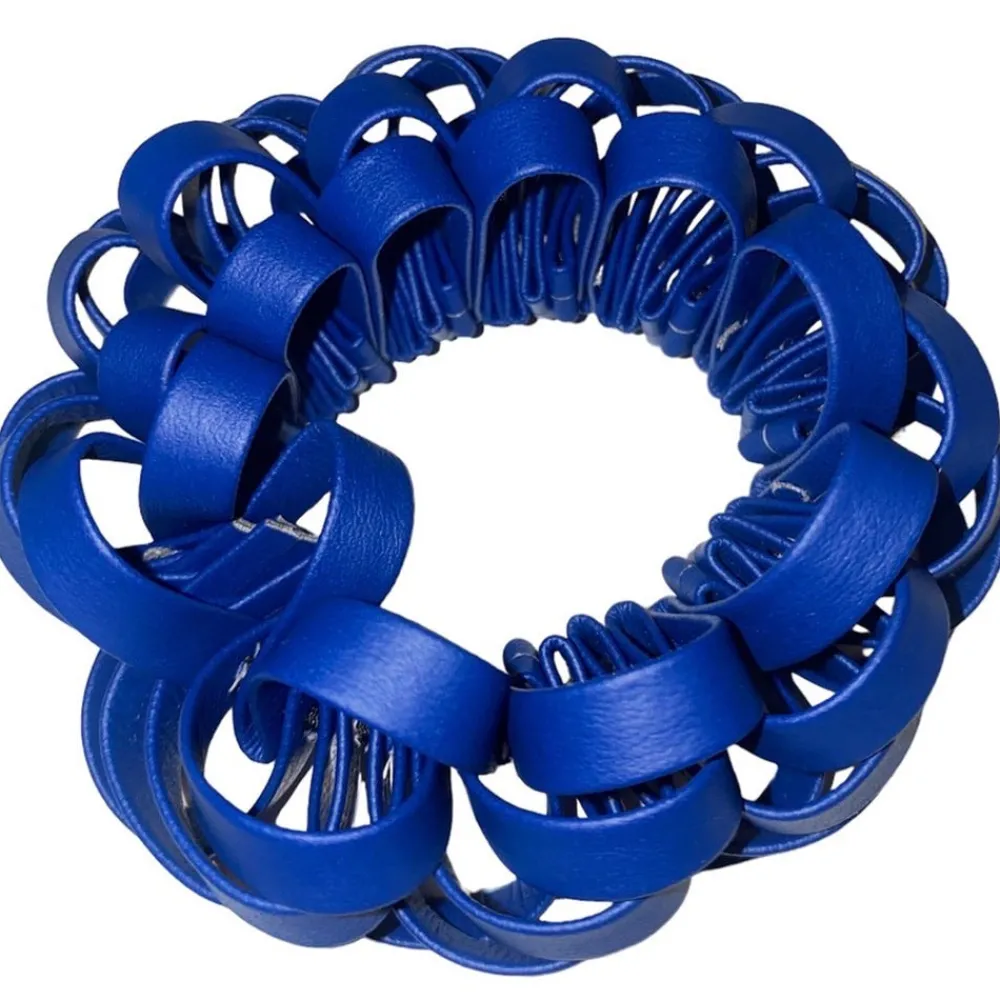 Braided Scrunchie Royal Blue-Cléoe Discount