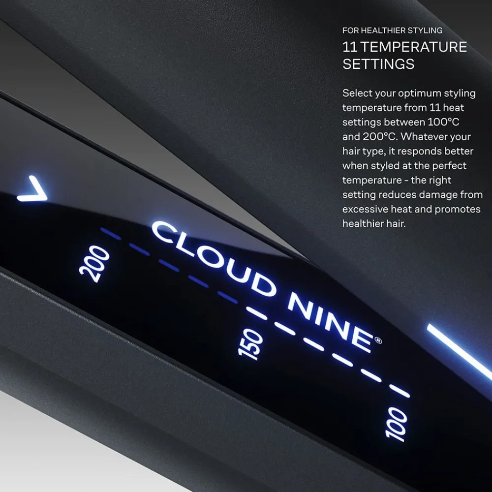 Cloud Nine Glätteisen|Glätteisen|The Wide Iron with Revive Black