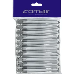 Comair Haarklemmen|Haarschmuck^Haarschneideklammer 10er Karte 12,5 cm Chrom