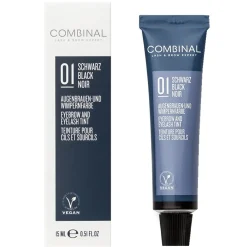 Combinal Wimpern & Brauen|Augenbrauen- & Wimpernfarbe|Profi-Wimpernfarbe 1 schwarz 15 ml