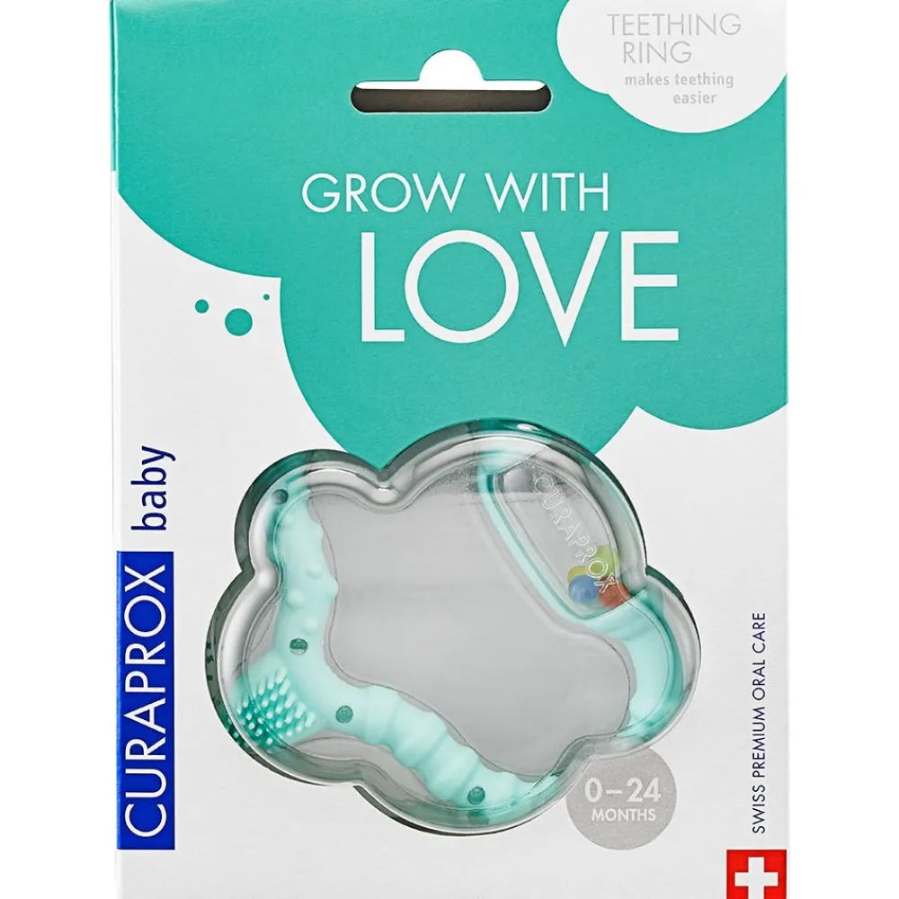 Baby-Beißring Grün-CURAPROX