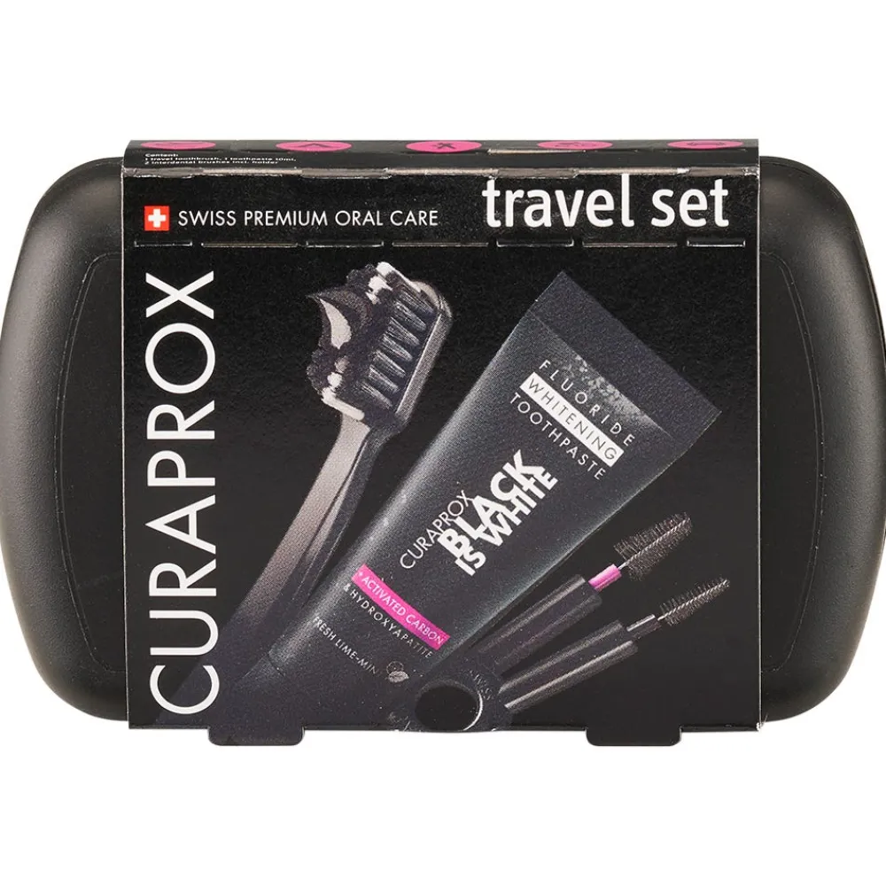 Black is white Travel-Set-CURAPROX Clearance