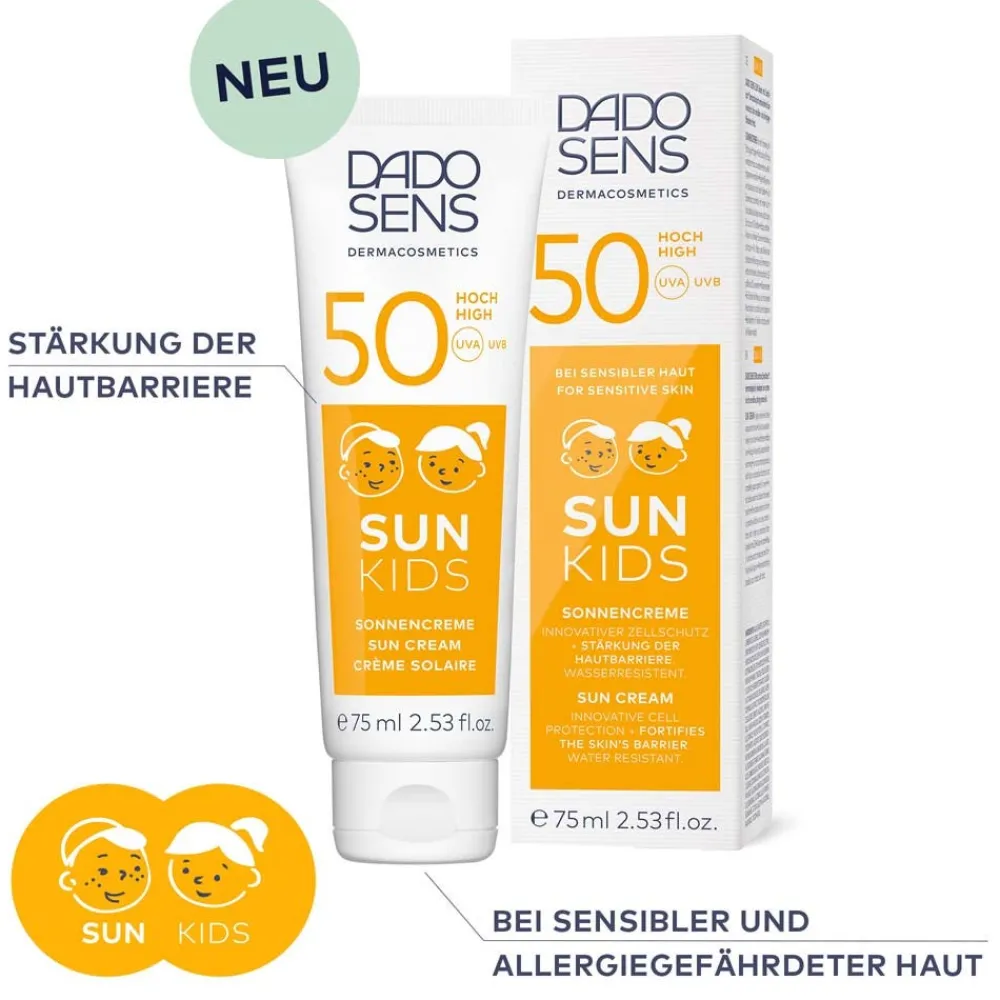 Dado Sens Uv-Schutz & Pflege|Hagel Nature|SUN Sonnencreme Kids SPF 50 75 ml