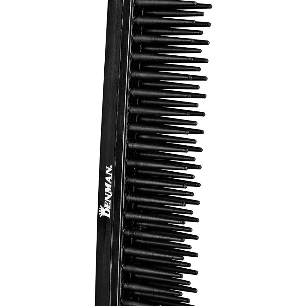 Denman Kämme & Bürsten|Kämme^D12 Detangle & Tease Kamm, schwarz