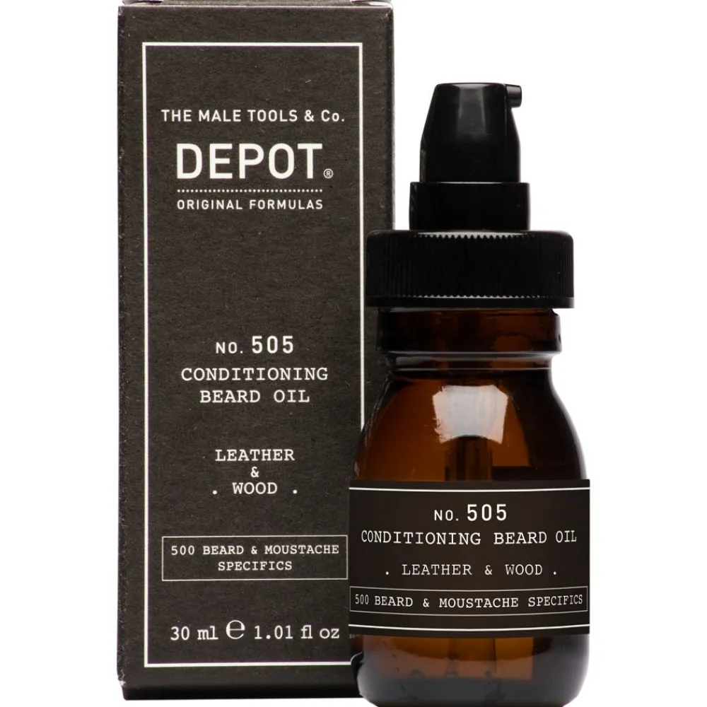 505 Conditioning Beard Oil Leather & Wood 30 ml-DEPOT Outlet