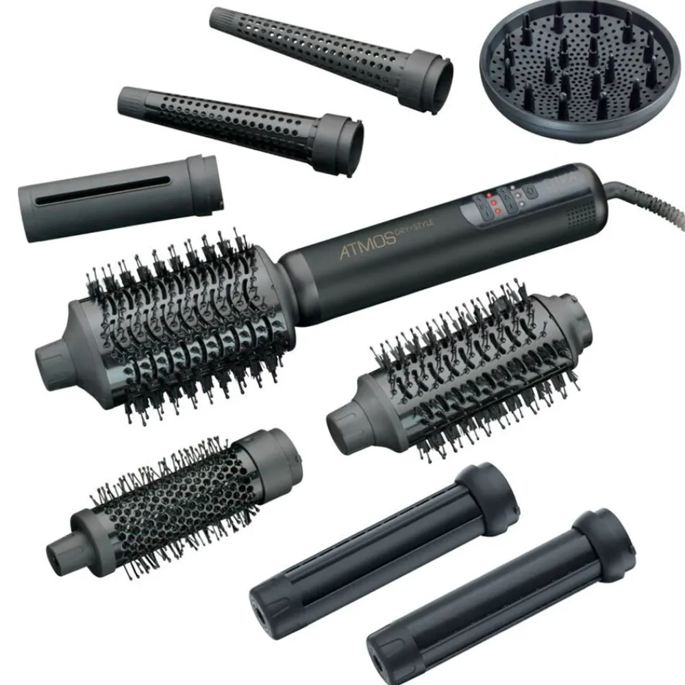 Diva Lockenstäbe|Haartrockner|Diva Atmos Dry & Style Hairstyler inkl. Auto Aircurl