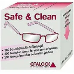 Brillenbügel-Schutz Box mit 200 Hüllen-Efalock Discount