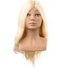 Efalock Übungsköpfe^Übungskopf Marla Humanhaar lichtblond 40 cm