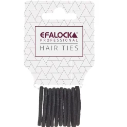 Haargummi Klein schwarz 10 Stück-Efalock Hot