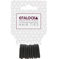 Haargummi Mini schwarz 10 Stück-Efalock