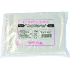 Efalock Umhänge & Hauben|Einwegartikel^PE Umhang glatt 100 Stück