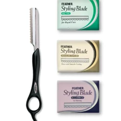 e-kwip Rasiermesser^Feather Set 4You + 3 x 10 Klingen