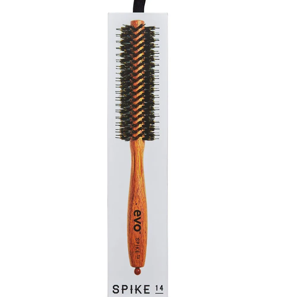 evo Kämme & Bürsten|Bürste^Spike Nylon Pin Bristle Radial Brush 14 mm