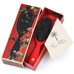 Fan Palm Bürste|Boar- & Nylon Brush Red Poppy - Medium