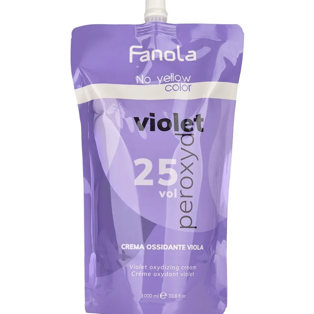 No Yellow Color Violett 7,5% Cremeoxyd, 1000 ml-Fanola Hot