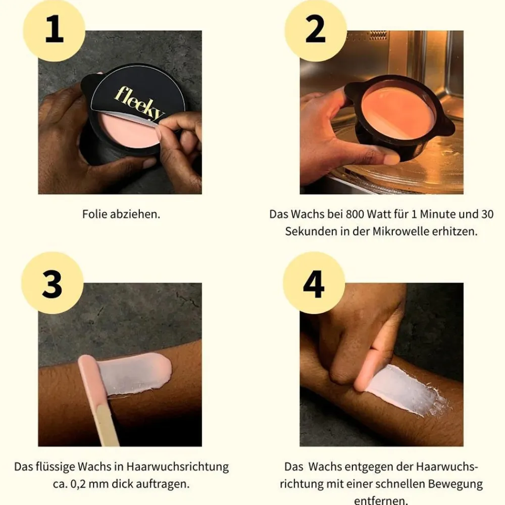 fleeky Haarentfernung|Gesicht^Mikrowellen Wachs Set
