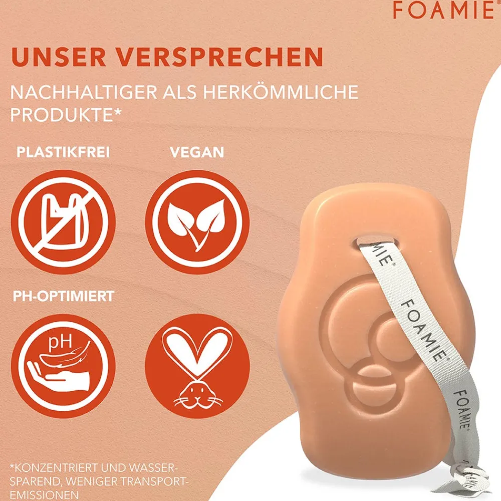 FOAMIE Hagel Nature| Shampoo|Festes Shampoo Curls mit Squalan